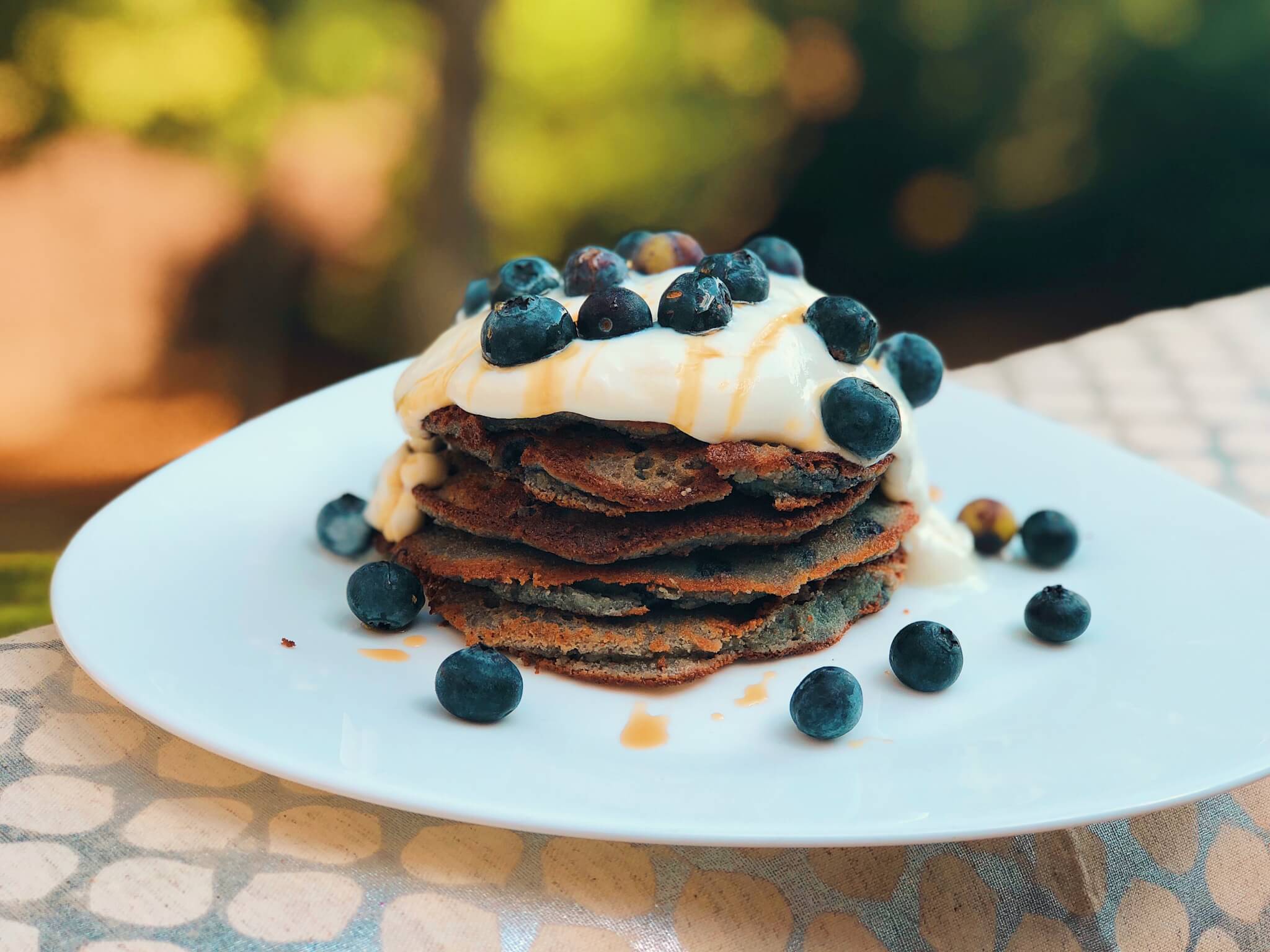 Blueberry Pancakes, Probiotic Blueberry Pancakes