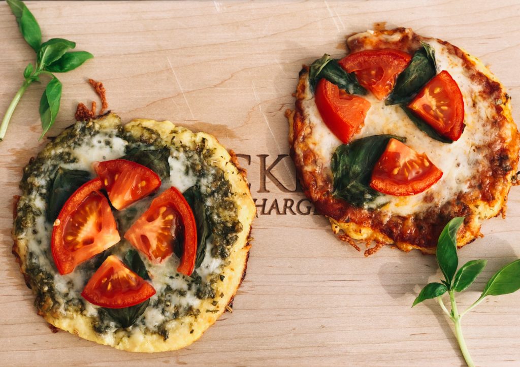 Fat Burning Cauliflower Crust Mini Pizzas