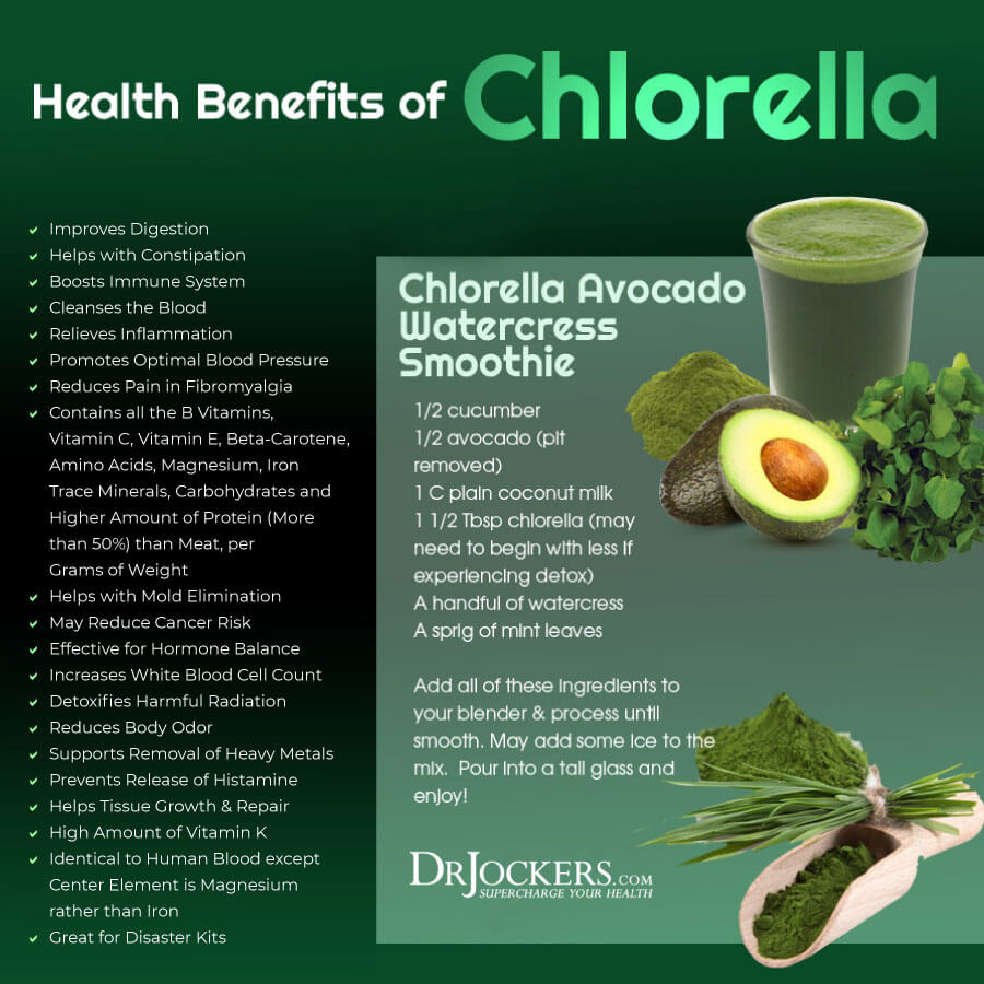 chlorella, Chlorella:  7 Super Health Benefits For Brain and Body