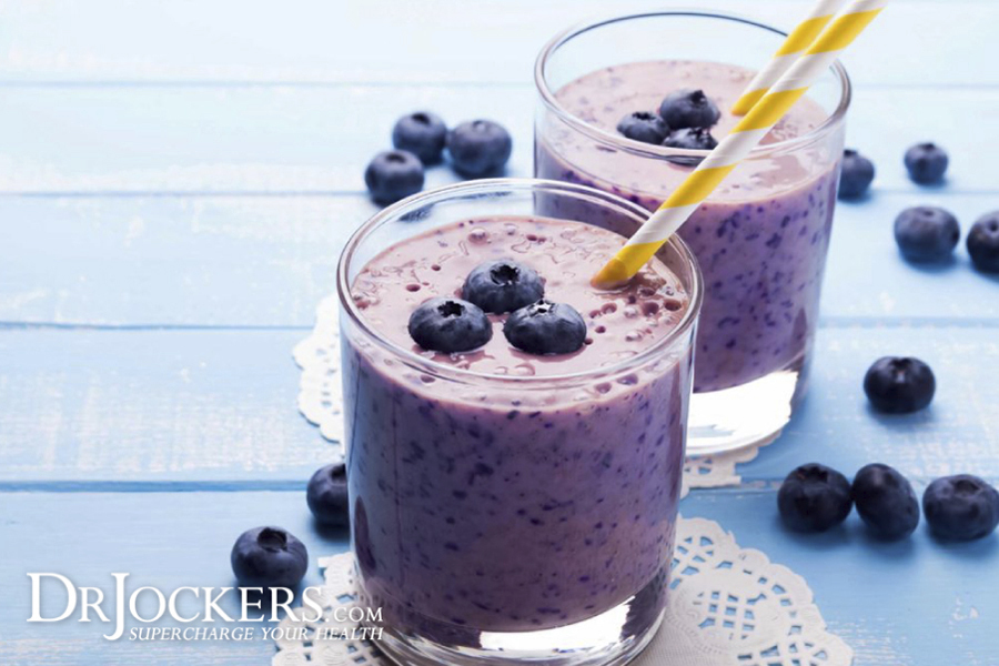 blueberry gut healing protein shake