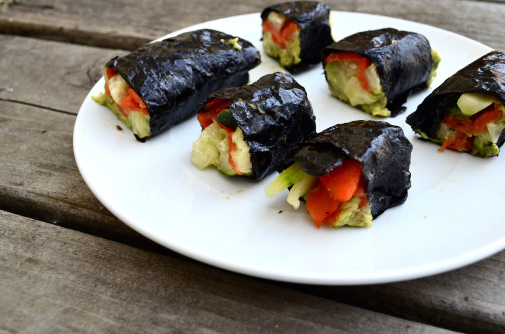 sushi rolls, Smoked Salmon Sushi Rolls