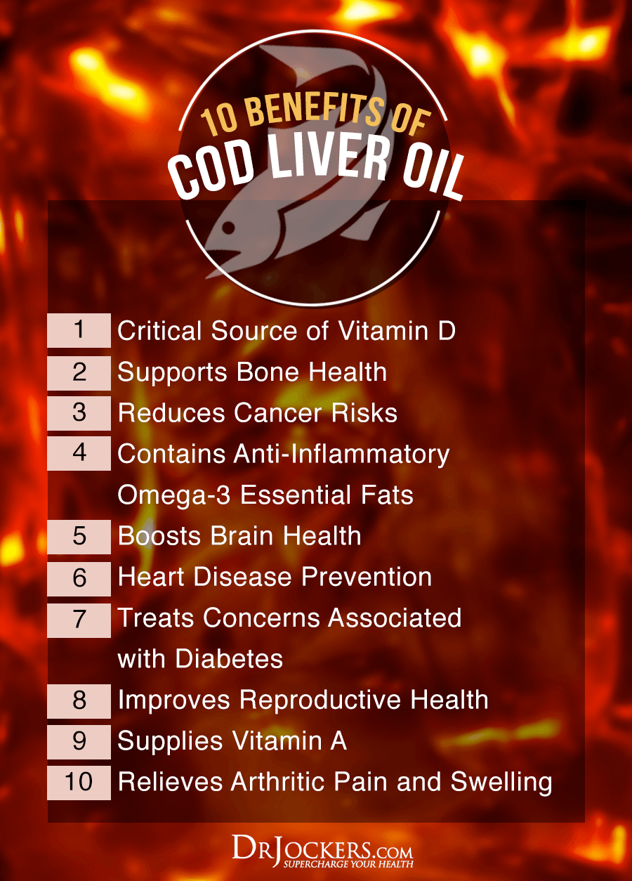 cod liver oil, 10 Benefits of Cod Liver Oil