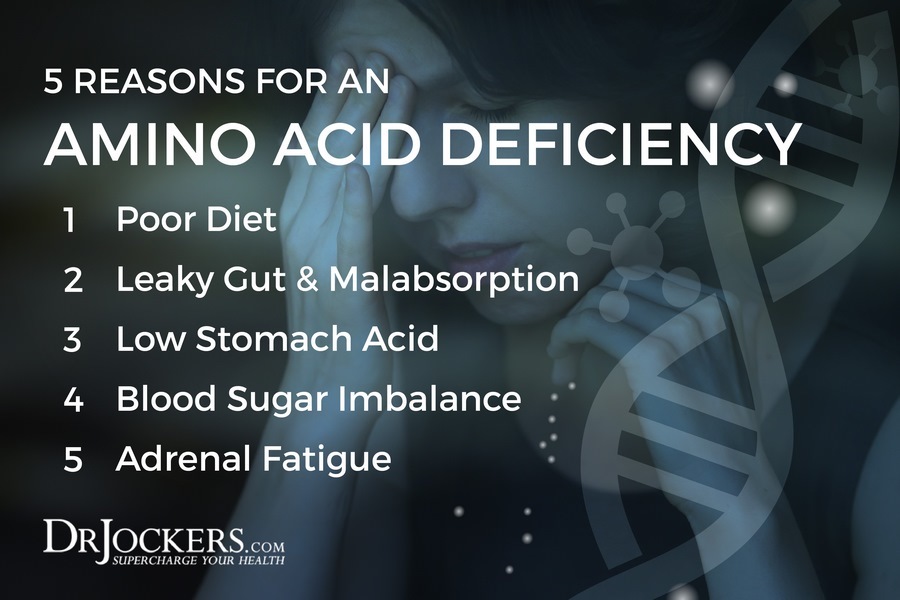 Amino Acid, 5 Reasons You May Have an Amino Acid Deficiency