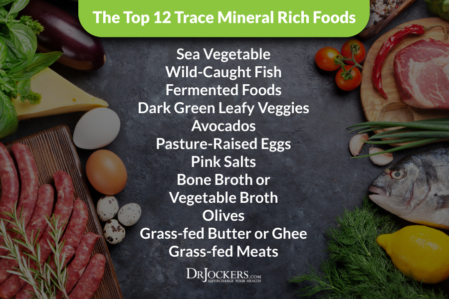 Mineral Rich Foods, Top 12 Trace Mineral Rich Foods