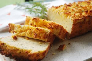 cauliflower bread, Keto Garlic and Rosemary Cauliflower Bread
