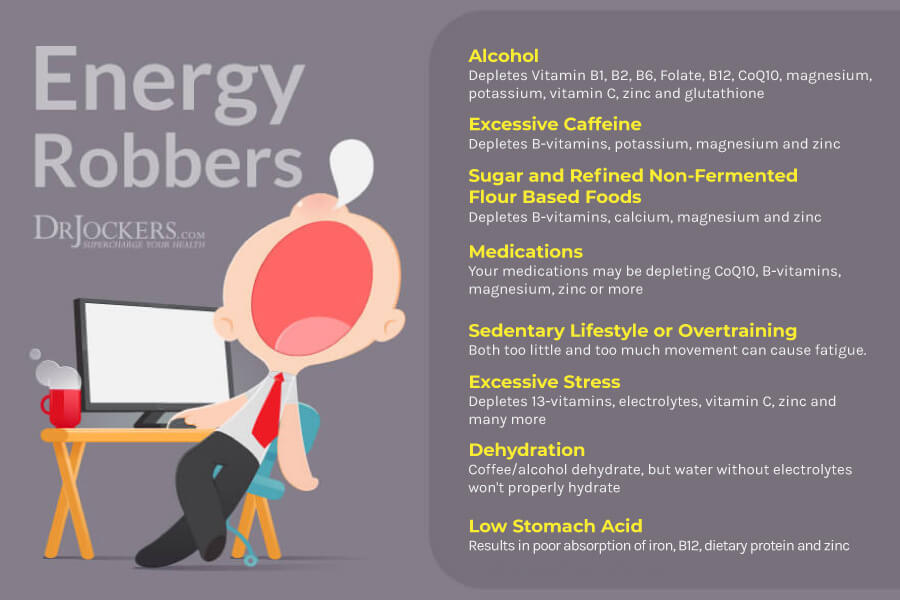 Low Energy, Low Energy:  8 Common Things That Rob Your Energy