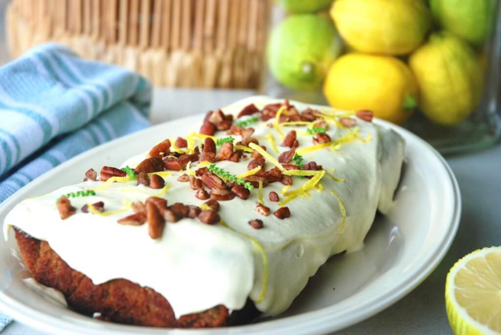 gingerbread, Keto Gingerbread Cake with Lemon Cream Cheese Icing